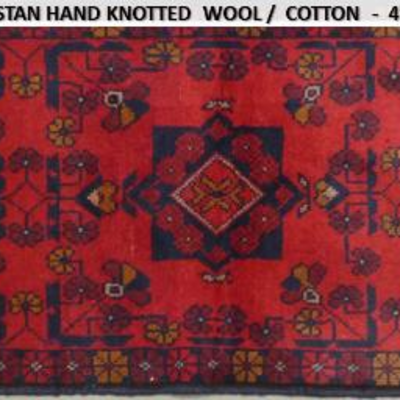 Fine quality,  Afghan Hand Knotted Vintage Rugs,4' X 6'                         
on Perfect Conditions 
Retail Price= $1900...