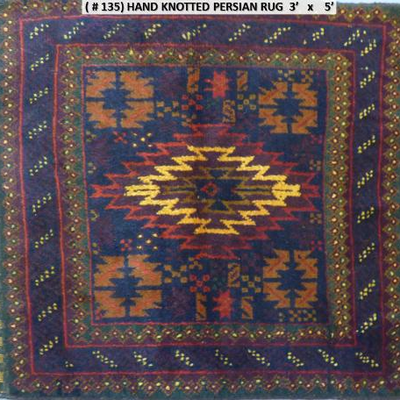 Fine quality, authentic Hand Knotted Antique Persian Rug, 3'X 5'          on Perfect Conditions, 60 to  80 years old.
Retail...