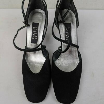 Stuart Weitzman Black Heels, Women's Size 8.5 Medium