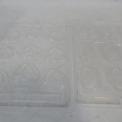 13 Candy Molds 1 Jello Mold: Monsters Inc, Valentines, Easter, Cupcakes, Temples