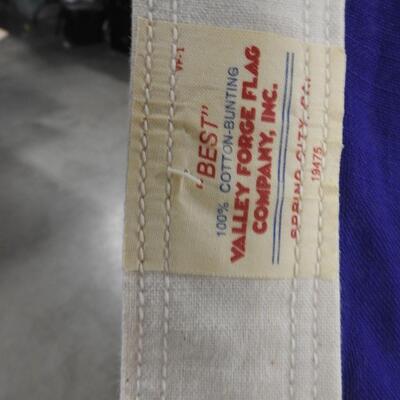 USA Flag, 9ft x 4.5ft, Rivets For Hanging, Has Spots-See Pictures