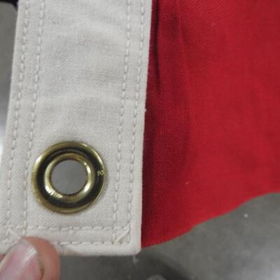 USA Flag, 9ft x 4.5ft, Rivets For Hanging, Has Spots-See Pictures
