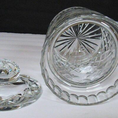 Cut Glass Cracker Jar, Unmarked