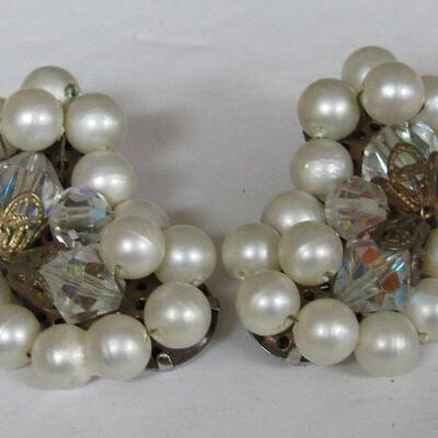 Vintage Jewelry Lot, Earrings, Cufflinks and Pin