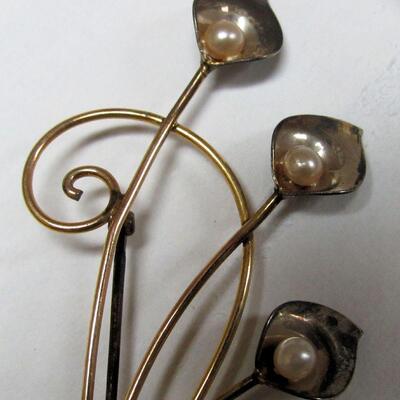 Vintage Gold Filled Jewelry Lot, Pin is 1/20 12K and Sterling