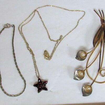 Vintage Gold Filled Jewelry Lot, Pin is 1/20 12K and Sterling