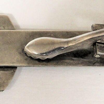 Vintage Siam Sterling and Enamel Tie Clip