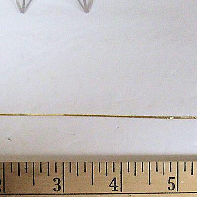 Thin Fragile 14K Gold Italy Bracelet 7 1/4" Long
