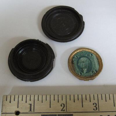 Antique Tin Type Portrait in Old Bakelite? Case, Case as is