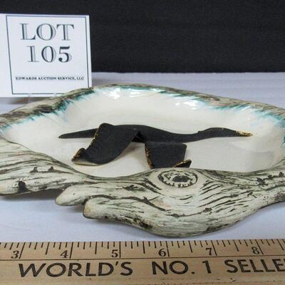 MCM Goose Pottery Wall Plaque
