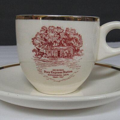 Metlox Poppytrail Red Rooster Bowls, Pony Express Demi Cup/Saucer Set, Restaurant China Plates