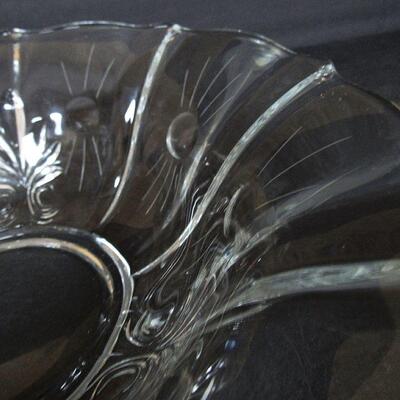 Vintage Fostoria Large Bowl, Beacon Cutting