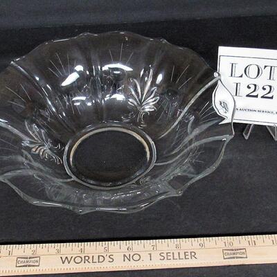Vintage Fostoria Large Bowl, Beacon Cutting