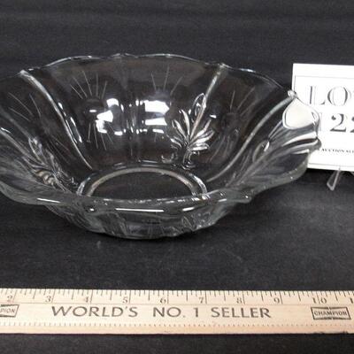 Vintage Fostoria Large Bowl, Beacon Cutting