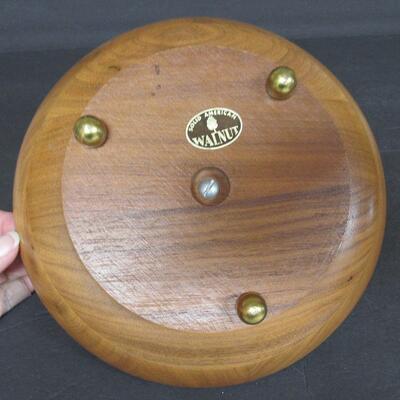 MCM Walnut Tidbit Tray, USA