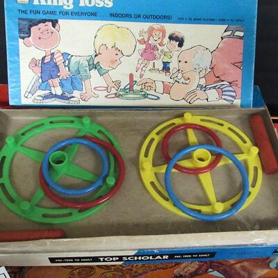 Vintage Games, Ring Toss, the Sting, Top Scholar, Deduction