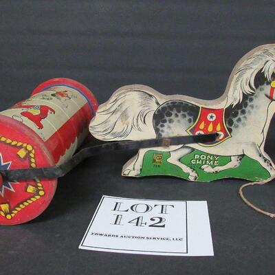 Vintage Fisher Price Pony Chime Pull Toy, #758, Read Description