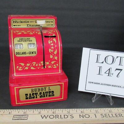 Vintage Metal Buddy L Cash Register Bank