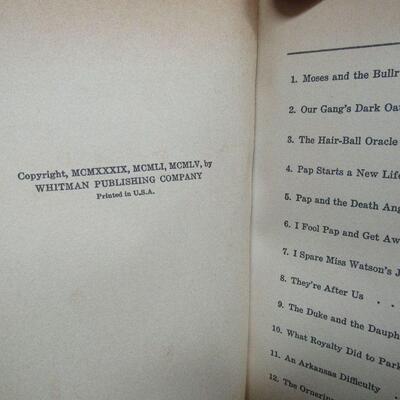 1955 Huckleberry Finn Hard Cover Book