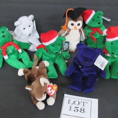 Lot of Vintage Beanie Babies and Bambeeno Bears
