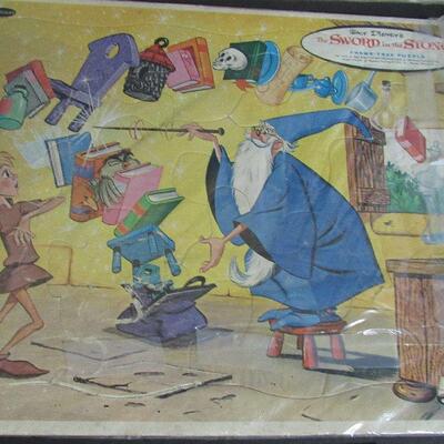 Vintage Flintstones, Sword in the Stone Disney, and Buffalo Puzzles