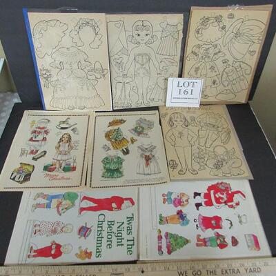 Older Magazine Paper Dolls, Christmas, Valentines, Easter