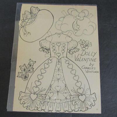 Older Magazine Paper Dolls, Christmas, Valentines, Easter