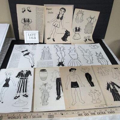 Older 1980s Magazine Paper Dolls, Marilyn Monroe, Luzy/Desi, Dorothy