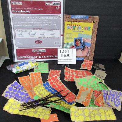 Scrapbooking Supplies, Black Refills 11 3/4" x 14", Background Pages and Tons of Foam Letters and Shapes