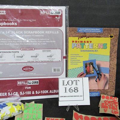 Scrapbooking Supplies, Black Refills 11 3/4" x 14", Background Pages and Tons of Foam Letters and Shapes