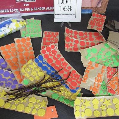 Scrapbooking Supplies, Black Refills 11 3/4" x 14", Background Pages and Tons of Foam Letters and Shapes