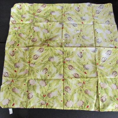 2 Older Ladies Scarves, One Cotton, One Sheer