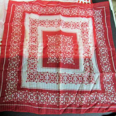 2 Older Ladies Scarves, One Has a Few Very Minor Frays