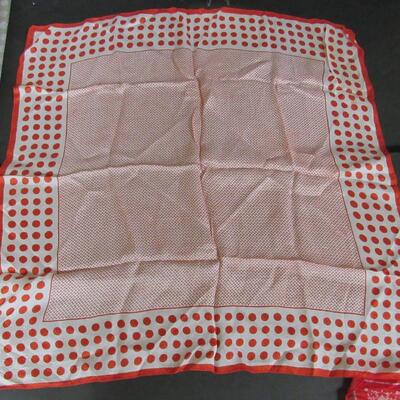 2 Older Ladies Scarves, One Has a Few Very Minor Frays