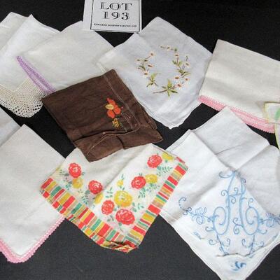 Lot of Vintage Ladies Hankies