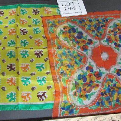 2 Larger Ladies Hankies