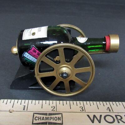 Older Sealed Bottle Courvoisier Cognac Mini Bottle in Canon