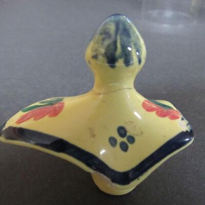 Large Lot of Orphins, Quimper Cruet, Mushroom Covers and Creamer, Fry Glass Cover, More