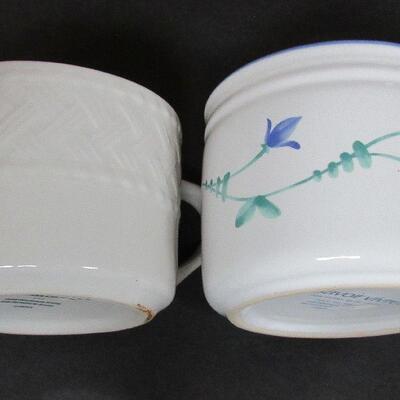 Mugs Lot: Savior Vivre 2 Sizes and Farberware Trellis Small Size