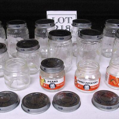 Lot of Gerber Baby Food Jars