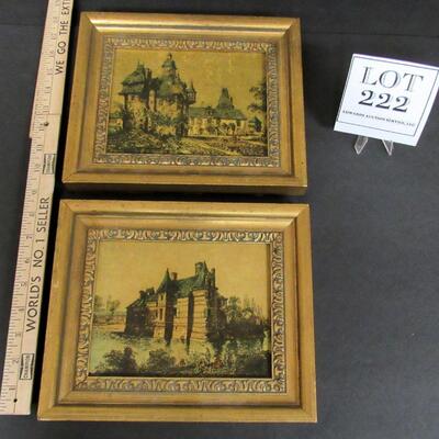 2 Pictures On Cardboard, Frames Good