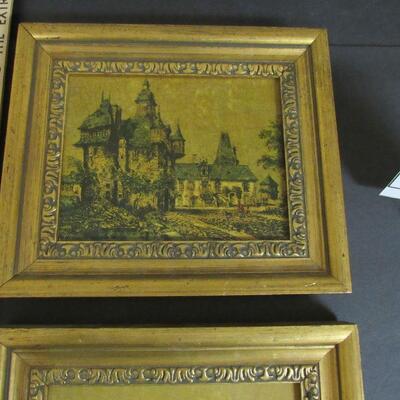 2 Pictures On Cardboard, Frames Good