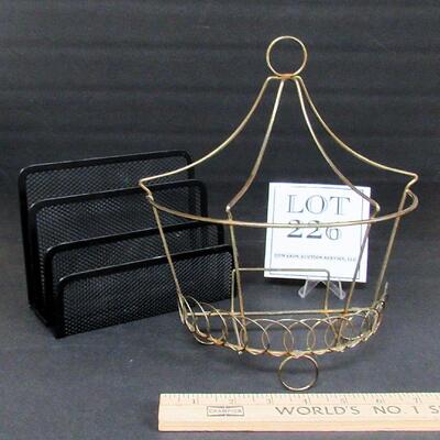 Wire Mesh Letter Holder and Wire Wall Pocket Holder of Some Kind