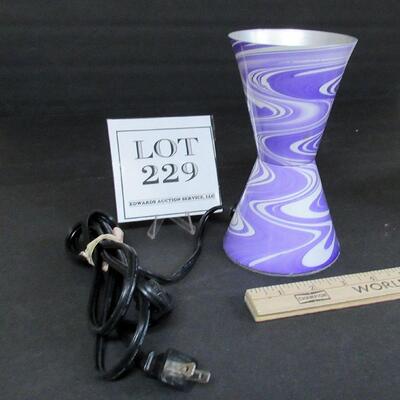 Vintage Groovy Lava Light Holder, No Insert