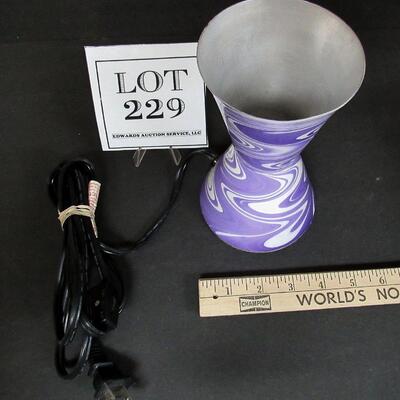Vintage Groovy Lava Light Holder, No Insert