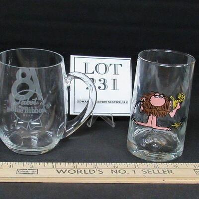 BC Comics Ice Age Tumbler 1981, Pabst/Brewers Mug