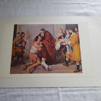 Lithograph Bible early