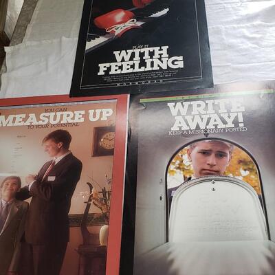 Mormon missionary poster lot of 3 vintage