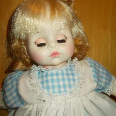 1977 Madame Alexander 14" Blonde Pussycat Doll with working crier!  Near mint condition.