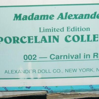 1989 Special Edition Madame Alexander 21" Porcelain Carnival In Rio  #002